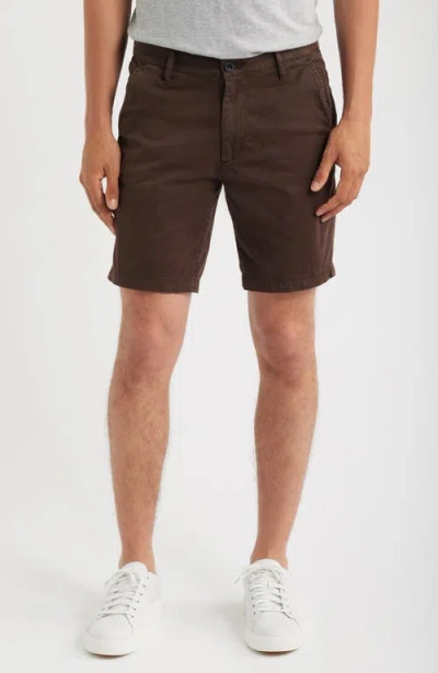 Ag Wanderer 8.5-inch Stretch Cotton Chino Shorts In Black