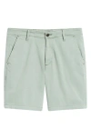 Ag Wanderer 8.5-inch Stretch Cotton Chino Shorts In Green