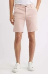 Ag Wanderer 8.5-inch Stretch Cotton Chino Shorts In Pink