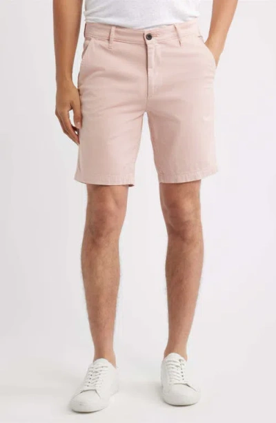 Ag Wanderer 8.5-inch Stretch Cotton Chino Shorts In Pink