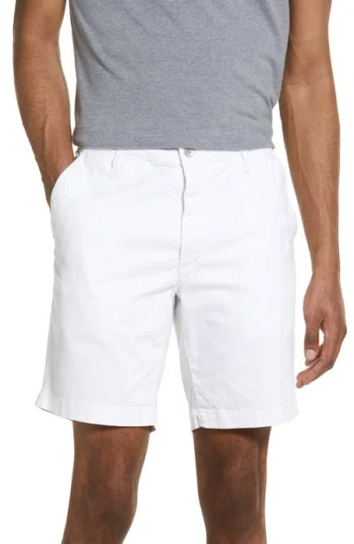 Ag Wanderer 8.5-inch Stretch Cotton Chino Shorts In White