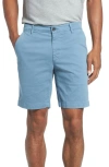 Ag Wanderer Modern Slim Fit Print Twill Shorts In High Tide