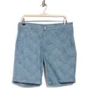 Ag Wanderer Print Chino Shorts In Blue