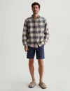 Ag Wanderer Short In Sulfur Pacific Midnight