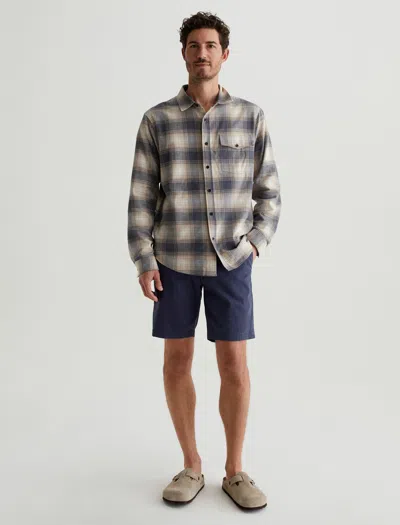 Ag Wanderer Short In Sulfur Pacific Midnight