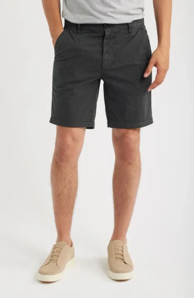 Ag Wanderer Slim Fit Flat Front Stretch Seersucker Shorts In Animal Print