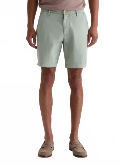 Ag Wanderer Slim Trouser Short In Sulfur Faded Moss In Blue