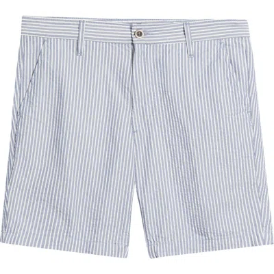 Ag Wanderer Stripe Chino Shorts In Blue