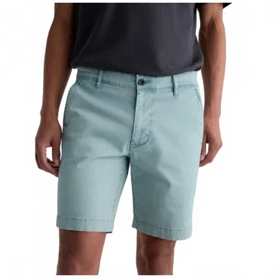 Ag Wanderer Trouser Short In Sulfur Smokey Blue In Animal Print