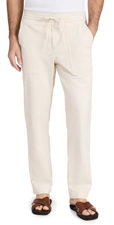 Ag Wells Drawstring Trousers Natural