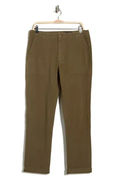 Ag Wells Straight Leg Pants In Brown