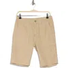Ag Wes Cotton & Linen Shorts In Sulfur Sand Dune