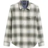 Ag Wesley Button-up Shirt In Shadow Plaid Green Multi