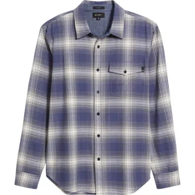Ag Wesley Button-up Shirt In Shadow Plaid Navy Multi