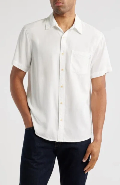 Ag Wesley Short Sleeve Button-up Shirt In White