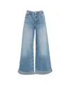 Ag Wide Leg Jeans With High Waist In Blue