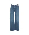 Ag Wide Leg Jeans With High Waist In Blue