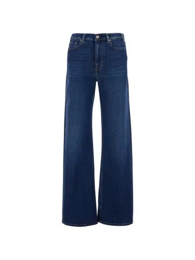 Ag Wide-leg Jeans In Blue