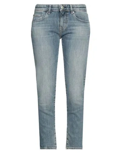 Ag Jeans Woman Jeans Blue Size 27 Cotton, Polyester, Elastane