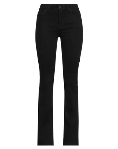 Ag Jeans Woman Jeans Black Size 30 Cotton, Modacrylic, Pes - Polyethersulfone, Elastane