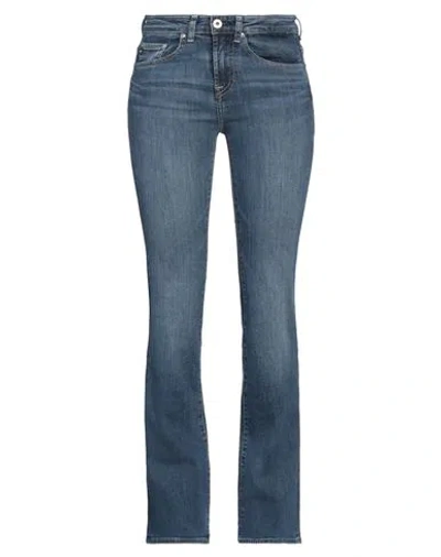 Ag Jeans Woman Jeans Blue Size 27 Cotton, Polyester, Elastane