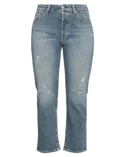 Ag Jeans Woman Jeans Blue Size 27 Cotton, Pes - Polyethersulfone, Elastane