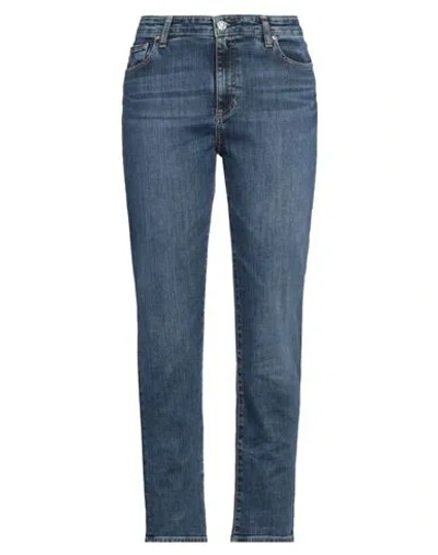 Ag Jeans Woman Jeans Blue Size 30 Cotton, Polyester, Elastane