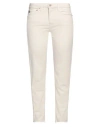 Ag Jeans Woman Jeans Cream Size 28 Cotton, Polyester, Elastane In White