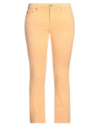 Ag Jeans Woman Jeans Orange Size 30 Paper, Modal, Elastane