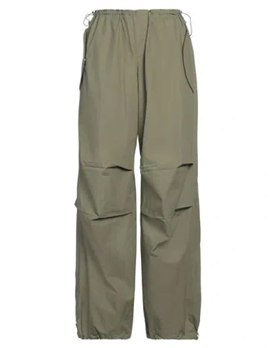Ag Woman Pants Military Green Size L Cotton