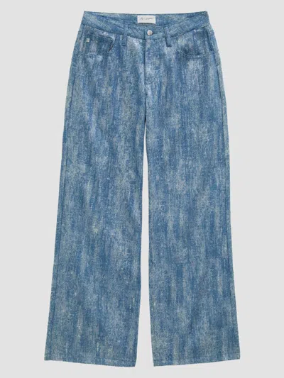 Ag Women's Adria Sequined Low-rise Wide-leg Jeans In Next To Water