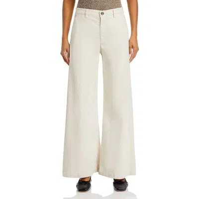 Ag Women's  Jeans Caden Pants Pumice Cotton Stretch Mid-rise Wide Leg Gbo1900 In Neutral