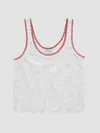 Ag Bianca Openwork Tank In White