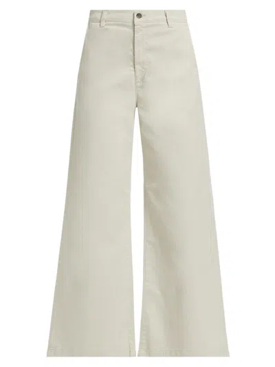 Ag Women's Caden Mid-rise Wide-leg Pants In Gray