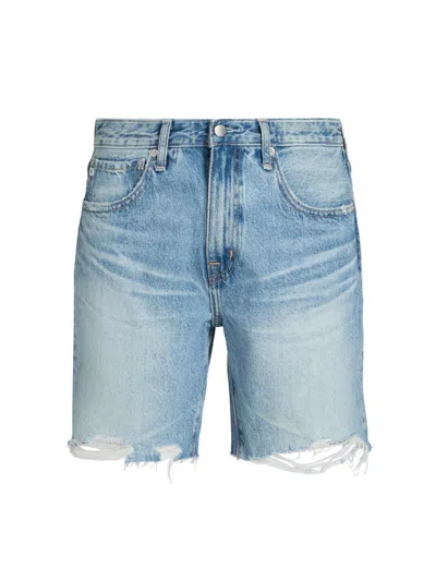 Ag Ex-boyfriend Mid-rise Slouchy Shorts In Sierra Meadow In Blue