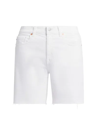 Ag Women's Ex-boyfriend Denim Shorts In White