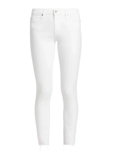 Ag Farrah Mid Rise Skinny Ankle Jeans In White