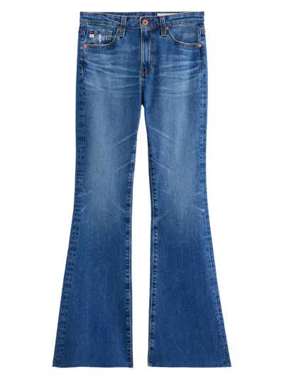 Ag Women's Farrah Stretch-cotton Boot-cut Jeans In Blue