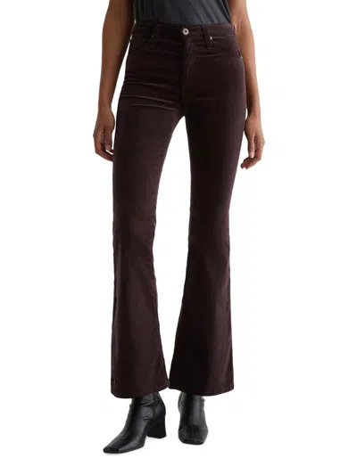 Ag Women's Farrah Velvet High-rise Flare Jeans