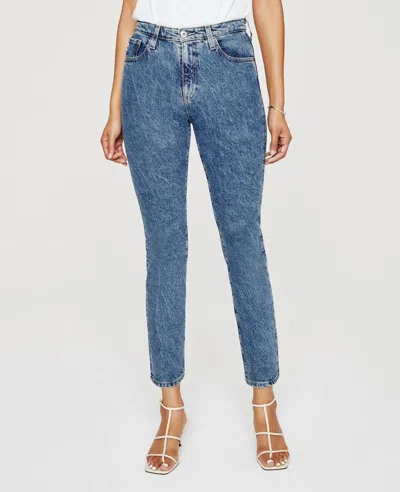 Ag Women's Isabelle Straight Crop Jeans In Blue