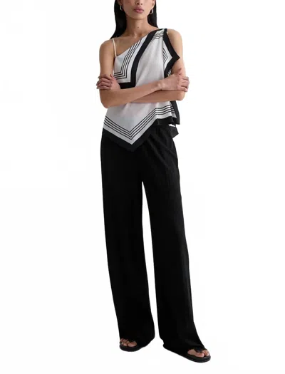 Ag Women's Koda Wide Leg Pant In Super Black In Multi