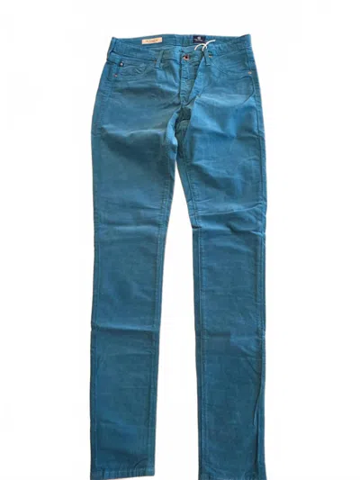 Ag Women's Legging Jeans In Green Dpa In Blue