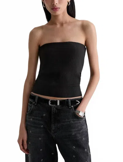 Ag Women's Lexie Top In Super Black In Multi