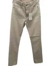 Ag Women's Mari High Rise Slim Straight Jean In Cream In Gray