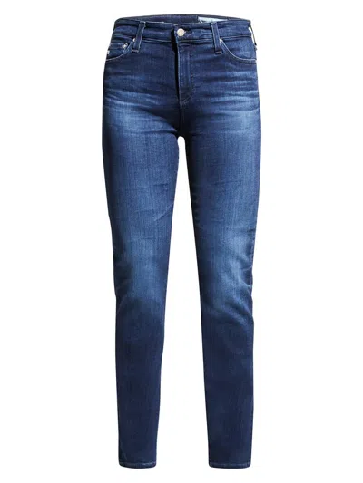 Ag Women's Mari High-rise Slim-straight Jeans In Blue