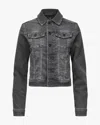 Ag Women's Robyn Fitted Denim Jacket In Gray In Gray