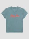 Ag Sadie Slogan-print T-shirt In Blue