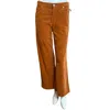 Ag Women's Saige Wide Leg Crop High Rise Fit Pant In Maple Aura In Orange