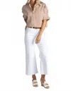 Ag Women's Saige Wide Leg Crop Jean In Gallery White In White