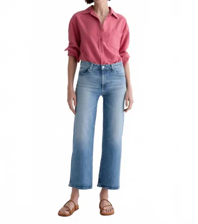AG WOMEN'S SAIGE WIDE LEG CROP JEAN IN HELIOS